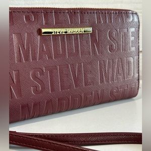 Steve Madden Burgundy Long Wallet
